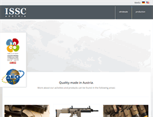 Tablet Screenshot of issc.at